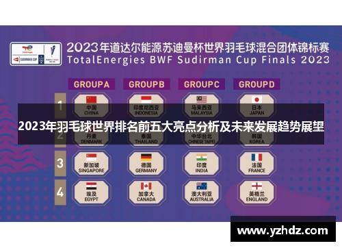 2023年羽毛球世界排名前五大亮点分析及未来发展趋势展望