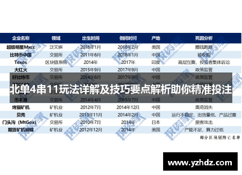 北单4串11玩法详解及技巧要点解析助你精准投注